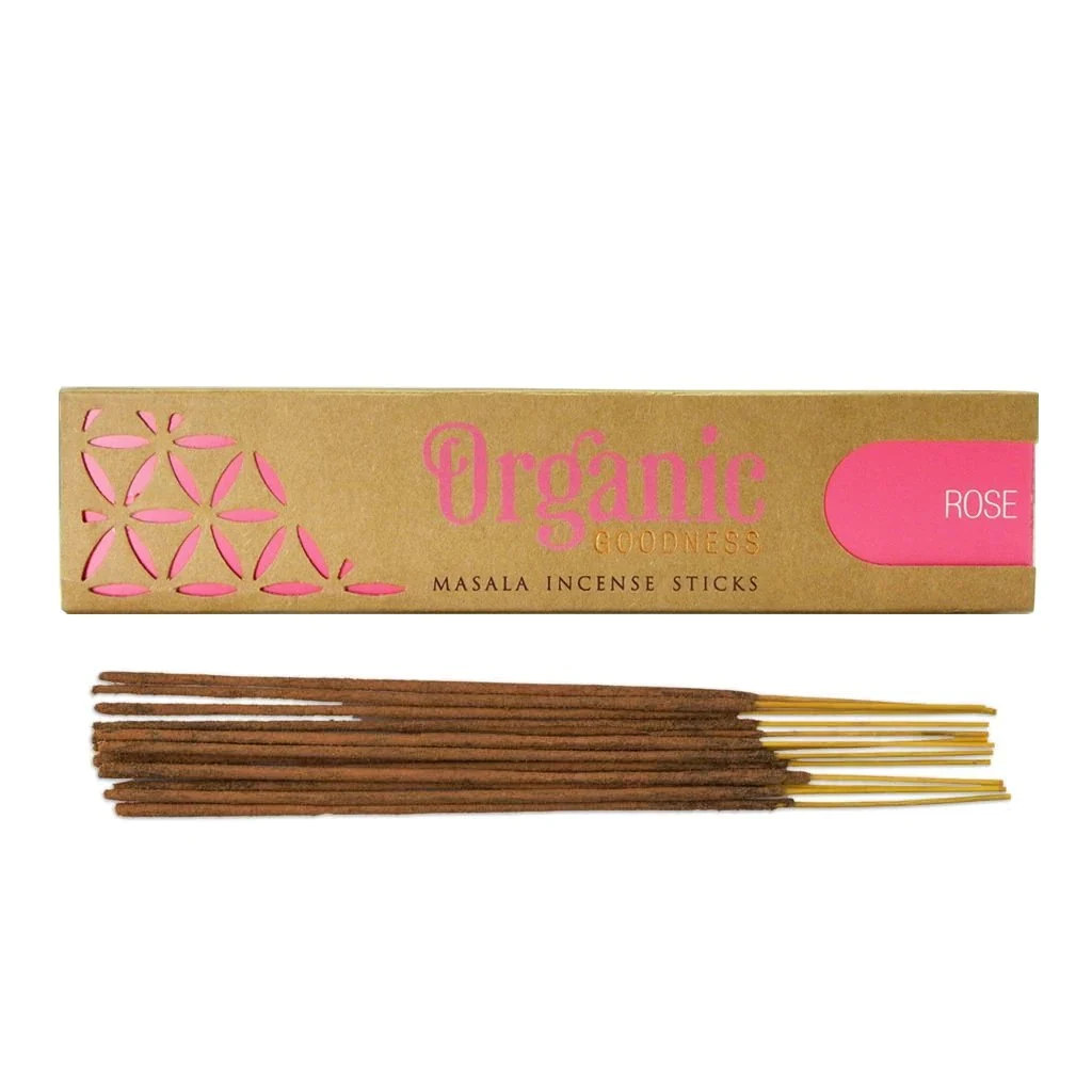 INCENSO NATURALE ORGANIC MASALA ROSE 15G