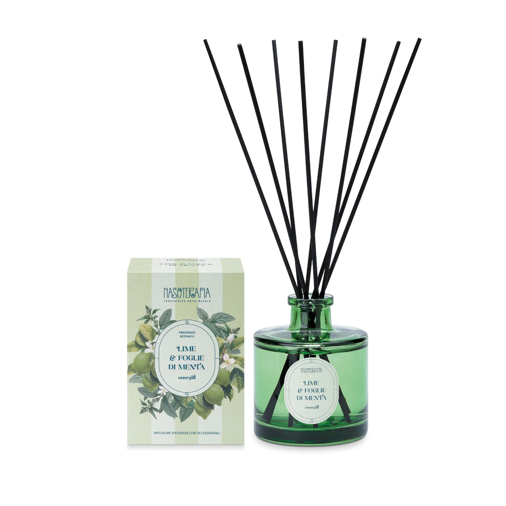 DIFFUSORE BASTONCINI LIME E FOGLIE DI MENTA 200ML