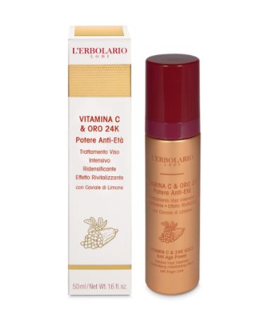 Vitamina C & Oro 24K Trattamento Viso Intensivo Ridensificante Effetto Rivitalizzante 50 ml