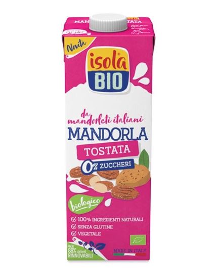 ISOLA BIO BEVANDA DI MANDORLA TOSTATA 0% ZUCCHERI 1LT