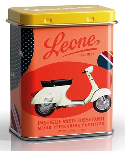 PASTIGLIE LEONE VESPA 50S BIANCA MISTE DISSETANTI 30G