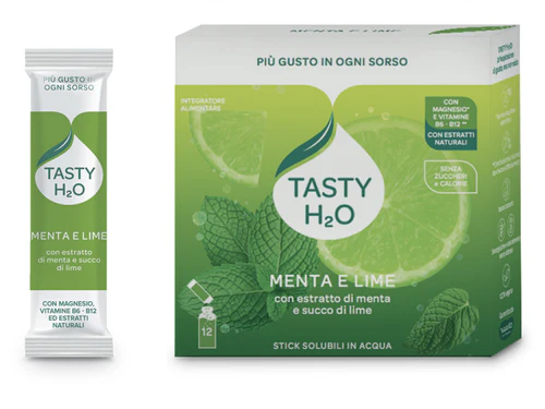 TASTY H2O MENTA E LIME 12STICK