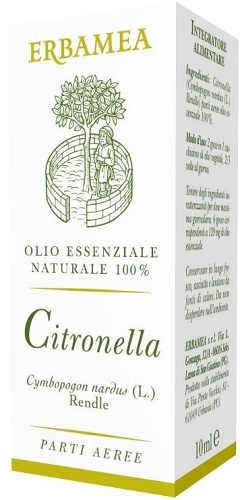 Citronella OLIO ESSENZIALE NATURALE PARTI AEREE 10 ml