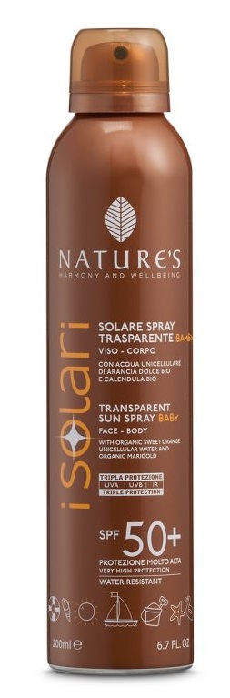 SOLARI NATURE'S SPRAY TRASPARENTE BABY SPF50+