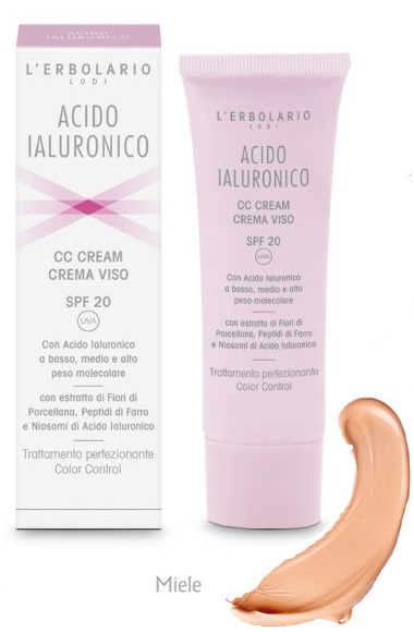 Acido Ialuronico CC Cream - Tonalità Miele SPF20 50 ml
