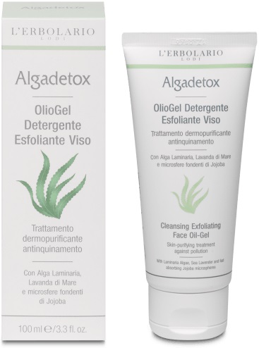 Algadetox OlioGel Detergente Esfoliante Viso - Trattamento dermopurificante antinquinamento 100 ml