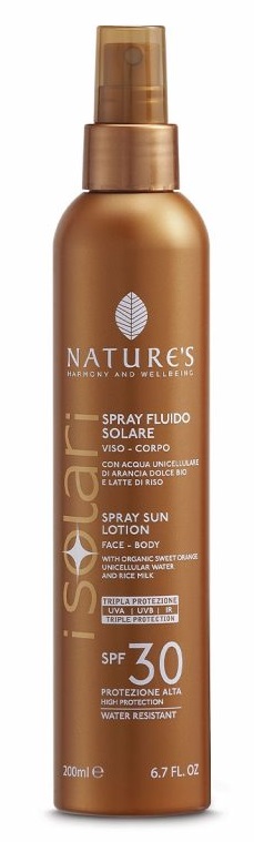 SOLARI NATURE'S SPRAY FLUIDO SOLARE SPF30 200ML
