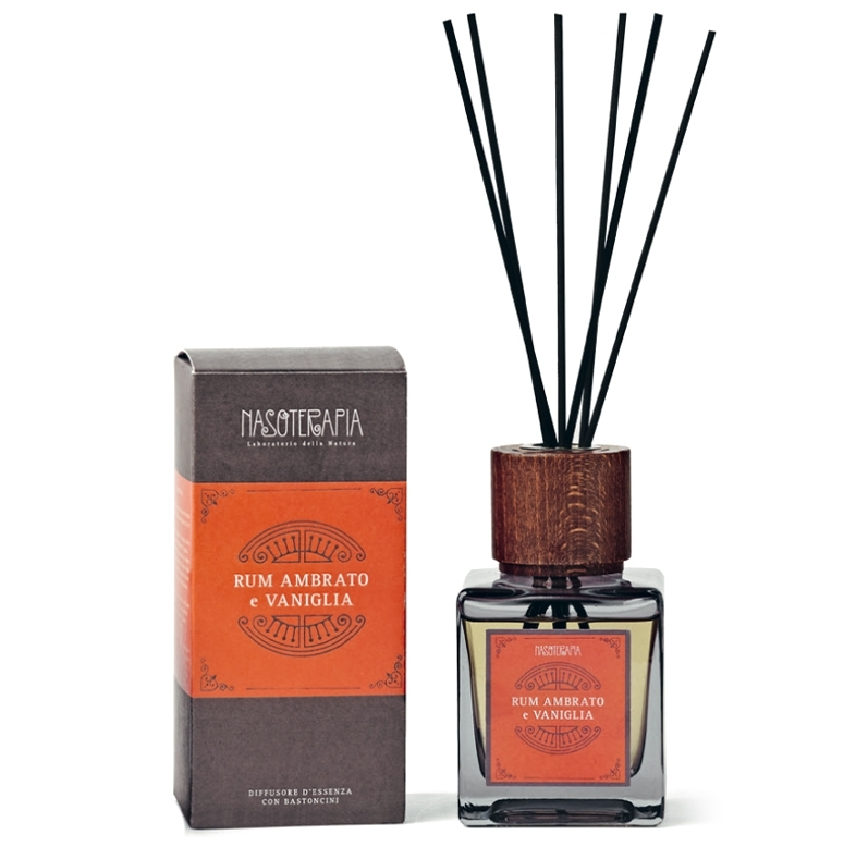 DIFFUSORE BASTONCINI RUM AMBRATO E VANIGLIA 500ML