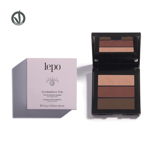 [987681006] LEPO EYESHADOWS TRIO 02 MARRONE ROSATO