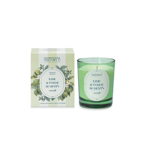 [988096590] NASOTERAPIA LIME E FOGLIE DI MENTA CANDELA PROFUMATA 180GR