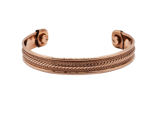 BRACCIALE IN RAME MAGNETO CON 2 MAGNETI INTRECCIO RAME MM H10 CON SCATOLA