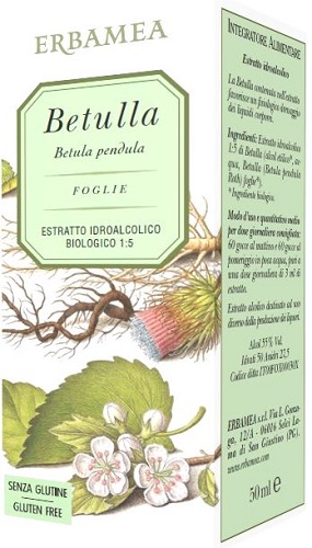 [922372192] Betulla FOGLIE ESTRATTO IDROALCOLICO BIOLOGICO 50 ml