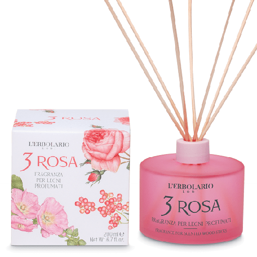 [985481112] 3 Rosa Fragranza per Legni Profumati 200 ml