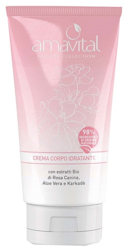 [983275328] AMAVITAL CREMA CORPO IDRATANTE ROSA CANINA, ALOE VERA & KARKADE' 150ML